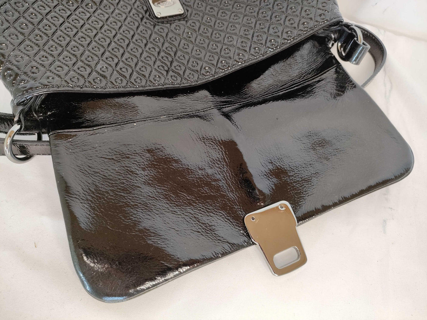 TODS Patent Chien Handbag