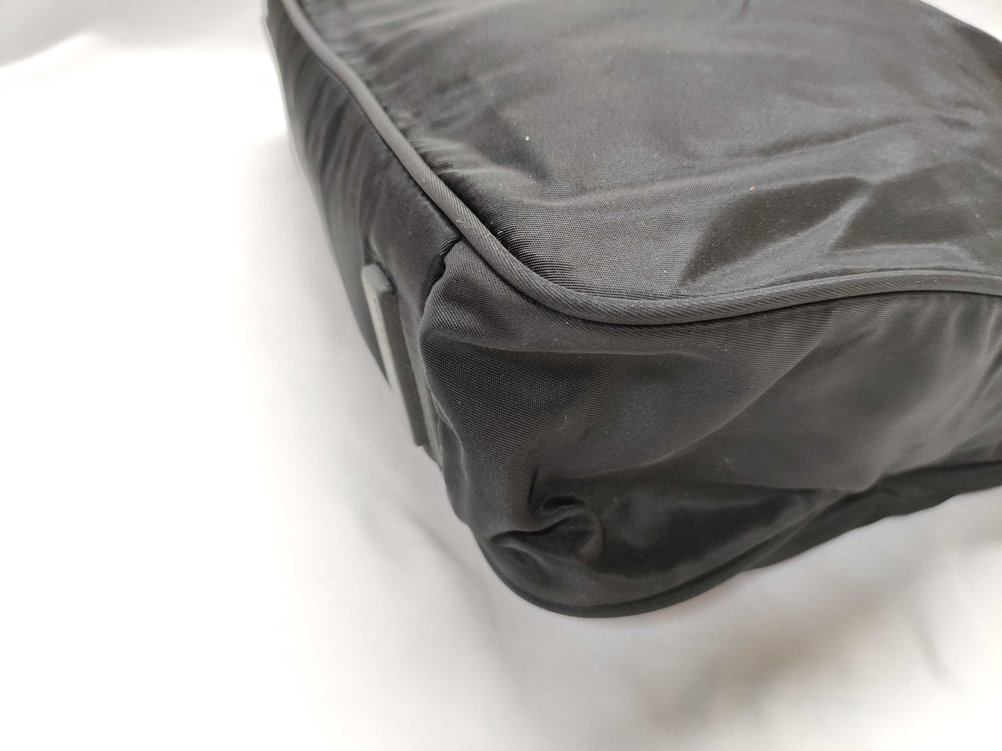 PRADA nylon and leather tote bag