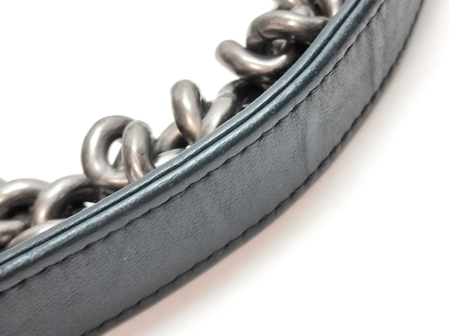 CHANEL Boy Chanel Chevron Denim Shoulder Bag 20862150