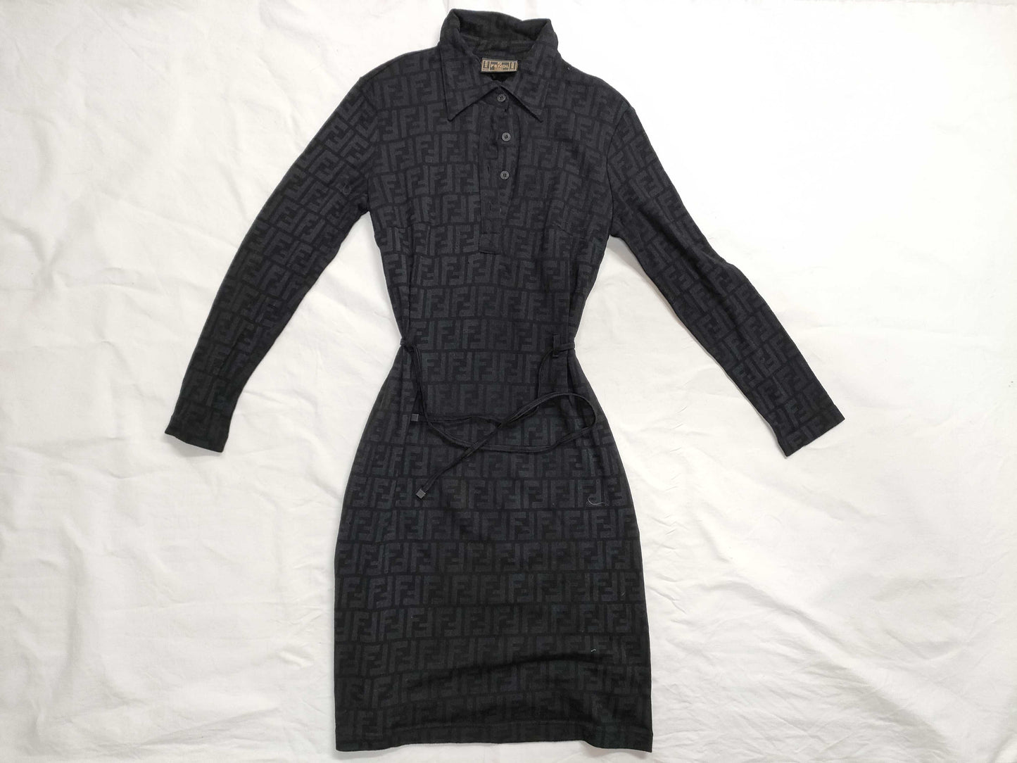 FENDI Zucca print dress, black
