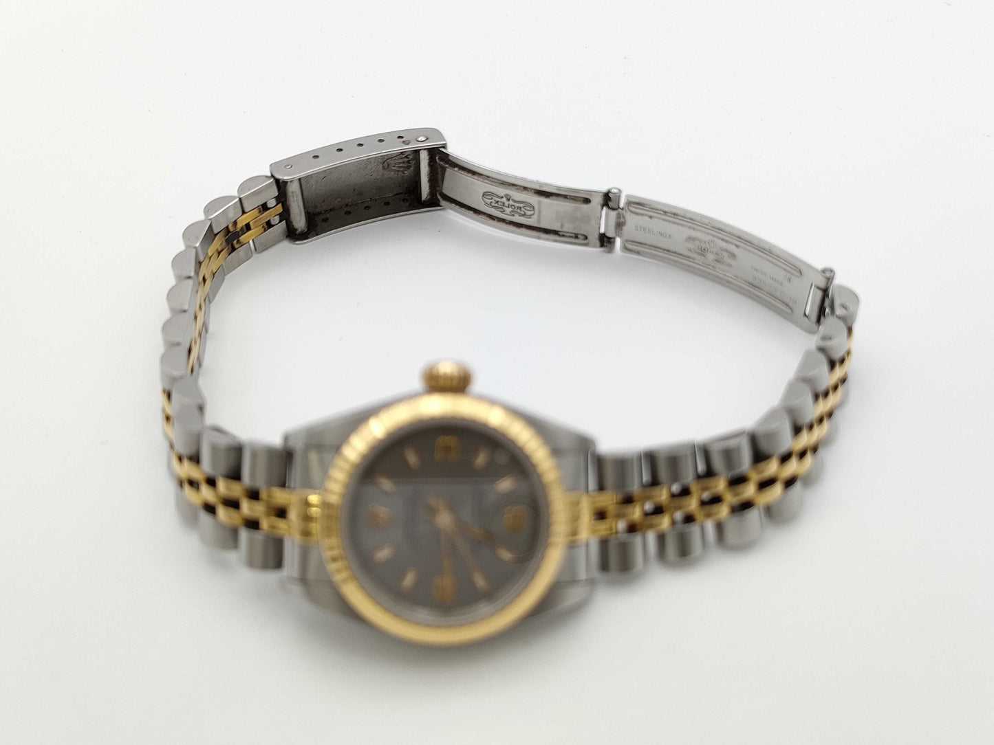 ROLEX 67193 U2*1**2 Gray Dial Women's Watch