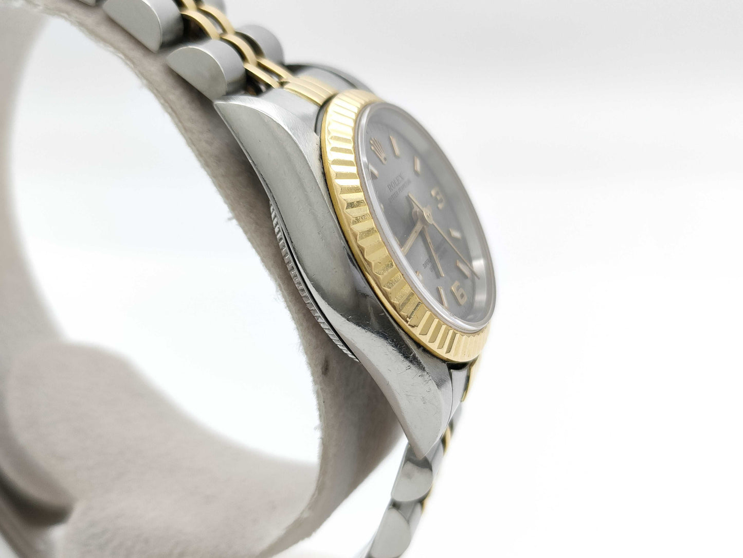 ROLEX 67193 U2*1**2 Gray Dial Women's Watch