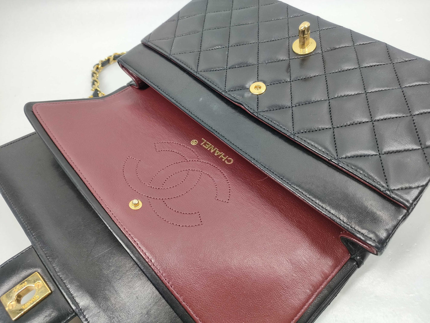 CHANEL Lambskin Matelasse W 0 Series Shoulder Bag