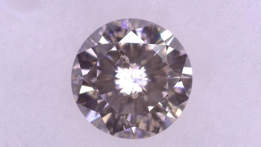 0.326ct FANCY LIGHT ORANGY PINK I-1 ****/GD/GD NONE NATURAL 4.39-4.45X2.65mm RD PL Analyzed Chromogenic Index Loose