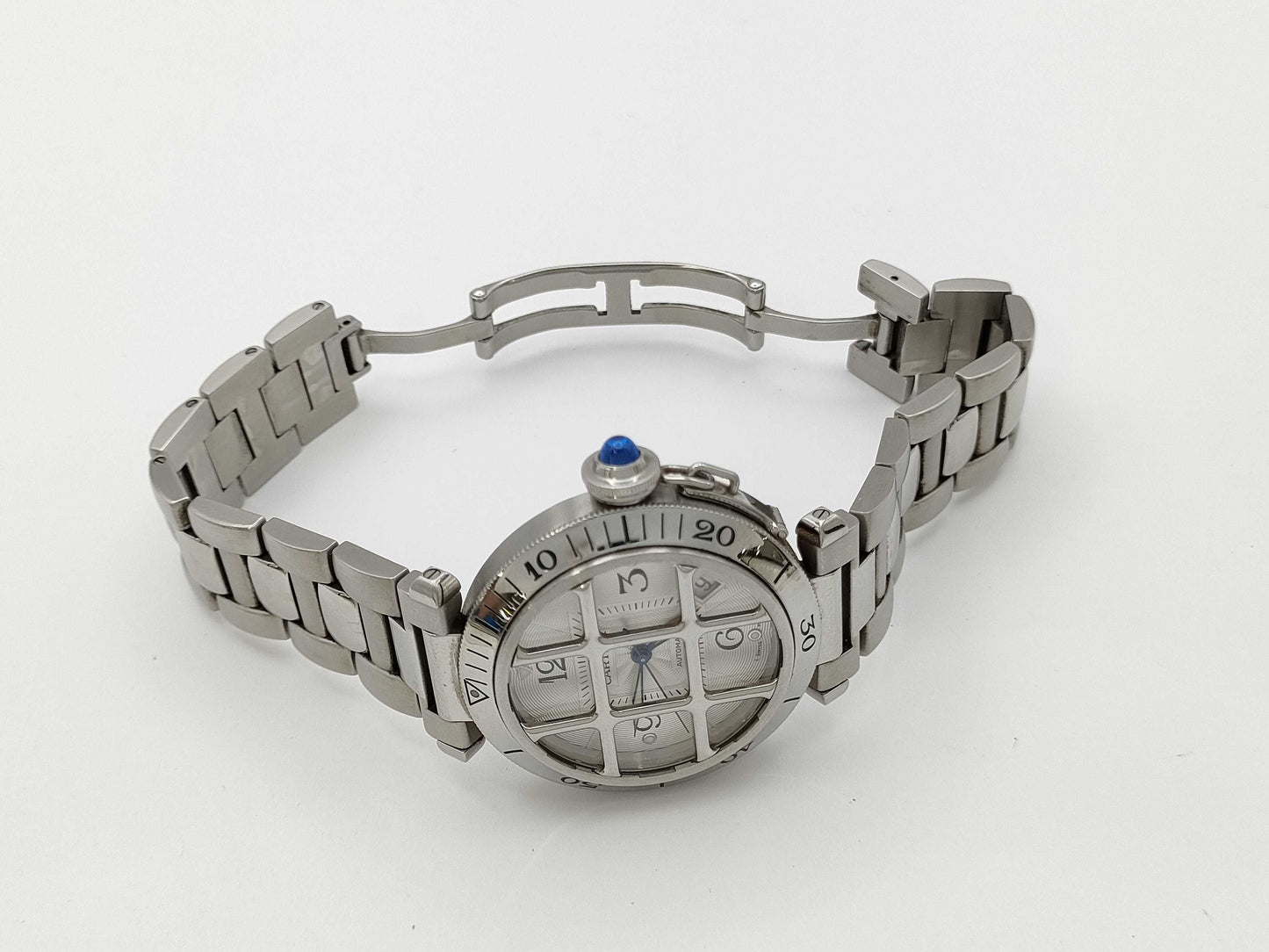 Cartier Pasha Grid W31059H3 2379 816617UF Automatic Men's Watch