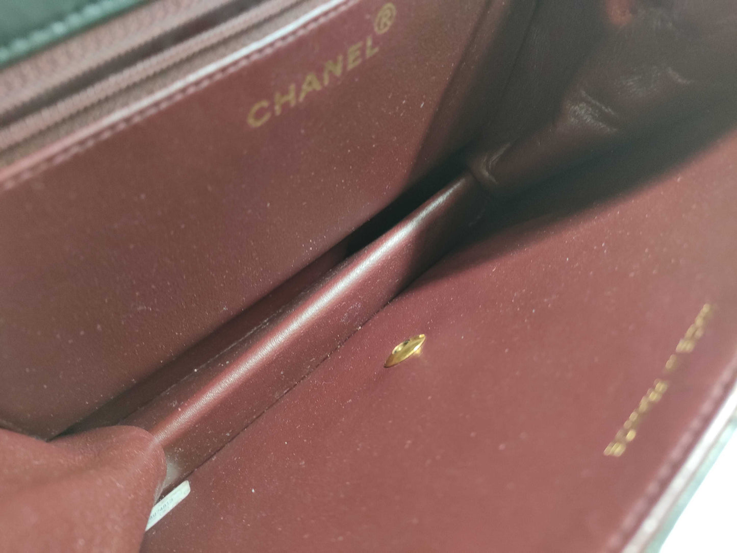 CHANEL Lambskin Matelasse 22 S Flap S Chain Push Lock Gold Shoulder Bag