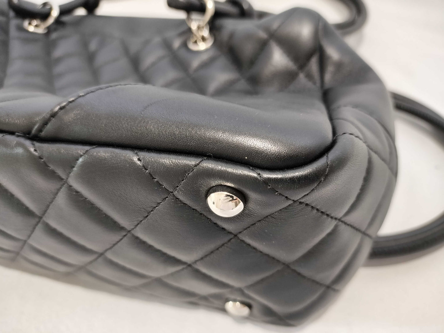CHANEL Cambon Bowling Tote Black Handbag