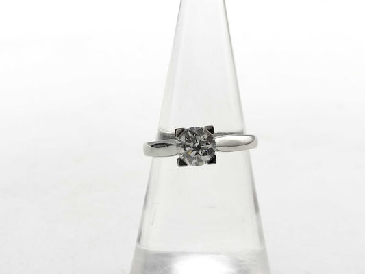 HARRY WINSTON HW Logo D0.72ct Pt950 4.8g Ring