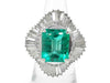 E6.80ct D3.45ct Pt900 19.3g Ring