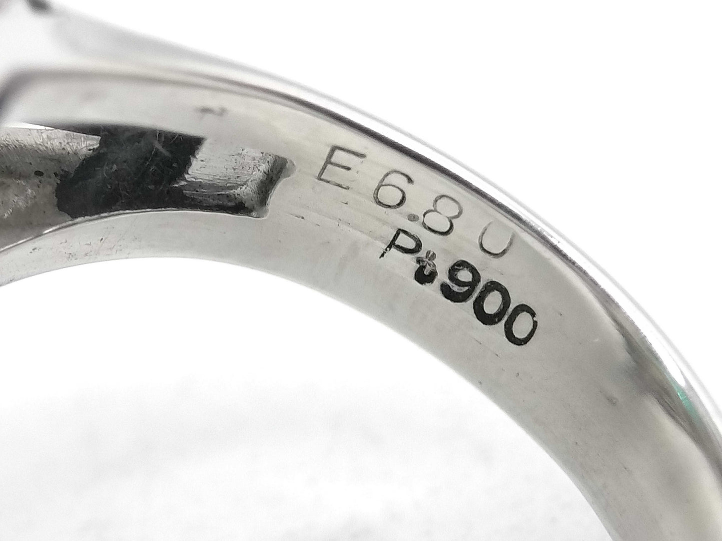 E6.80ct D3.45ct Pt900 19.3g Ring