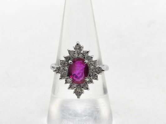 R1.62ct D0.78ct PT900 7.1g Ring