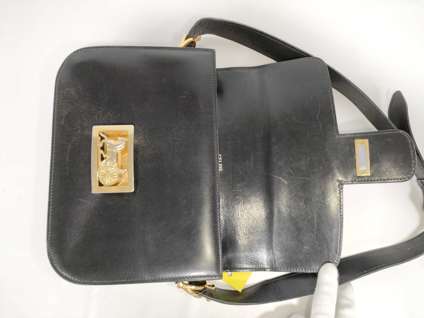 CELINE Shoulder Bag with peeling hardware