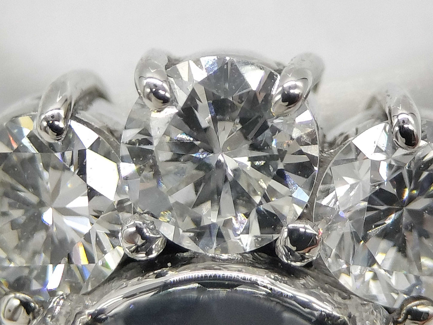 AX 3.84ct D 2.54ct Pt900 10.0g Ring