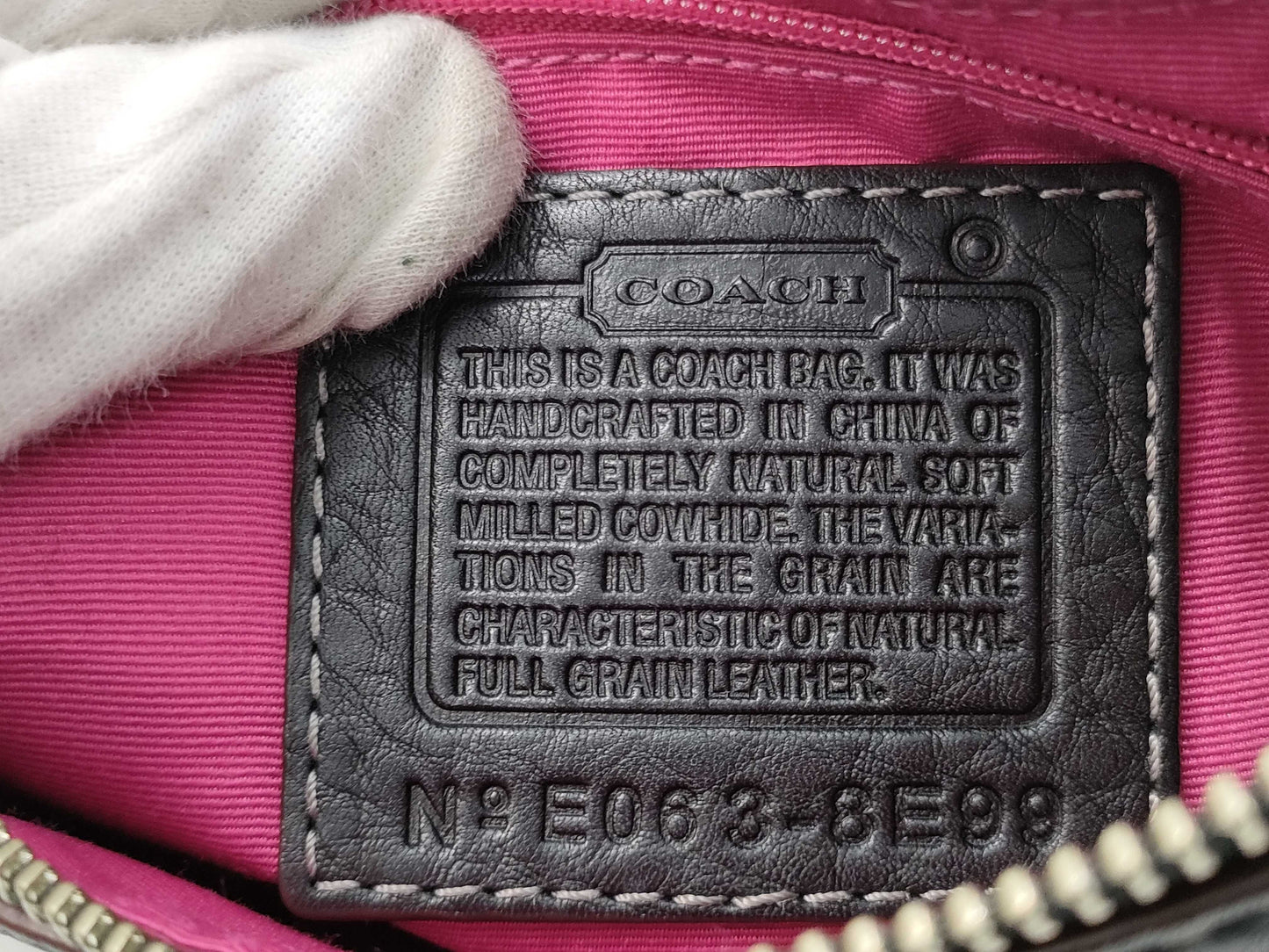 COACH Leather One-Shoulder Shoulder Bag