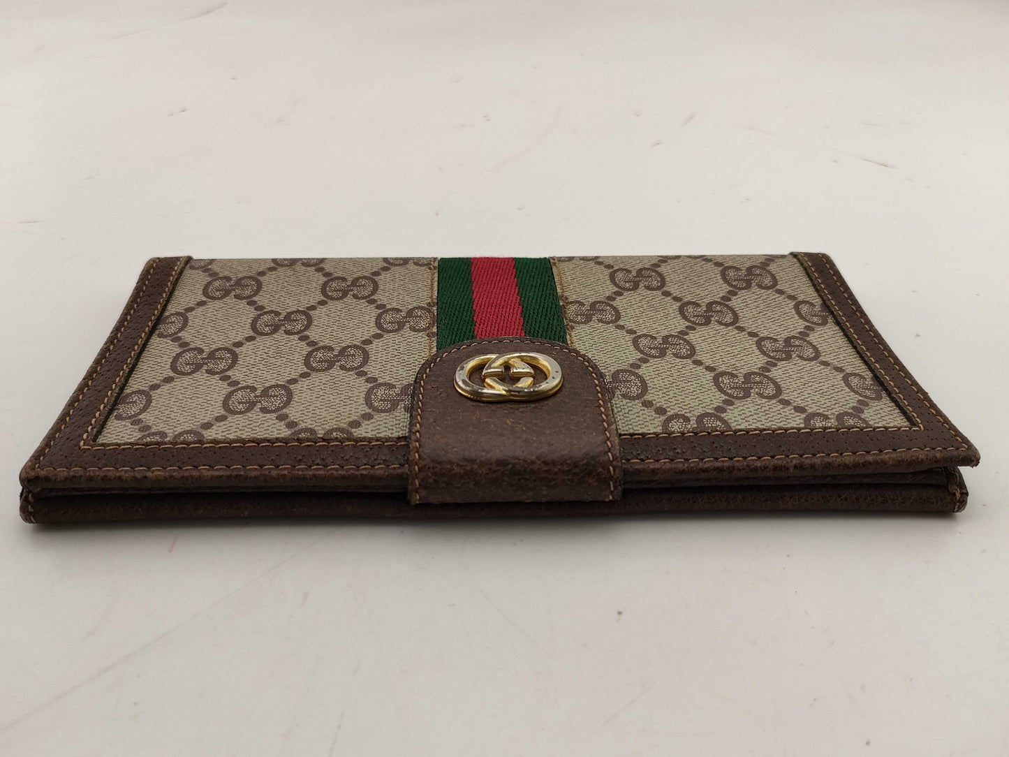 GUCCI Old Gucci Long Wallet Sherry Wallet