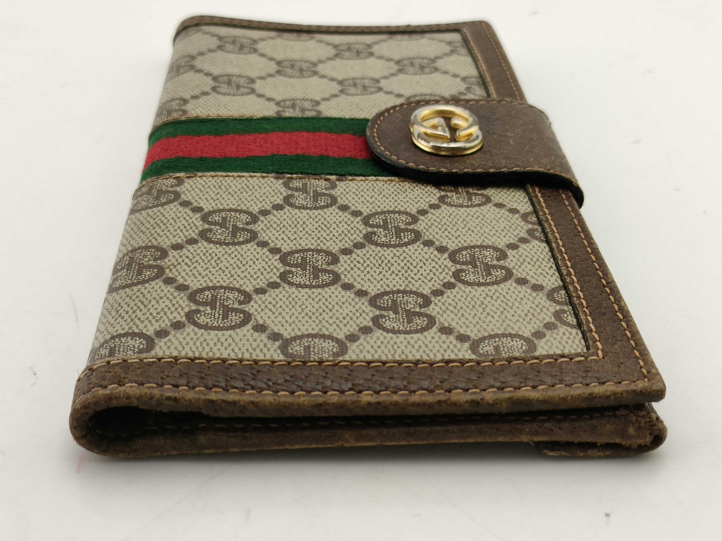 GUCCI Old Gucci Long Wallet Sherry Wallet