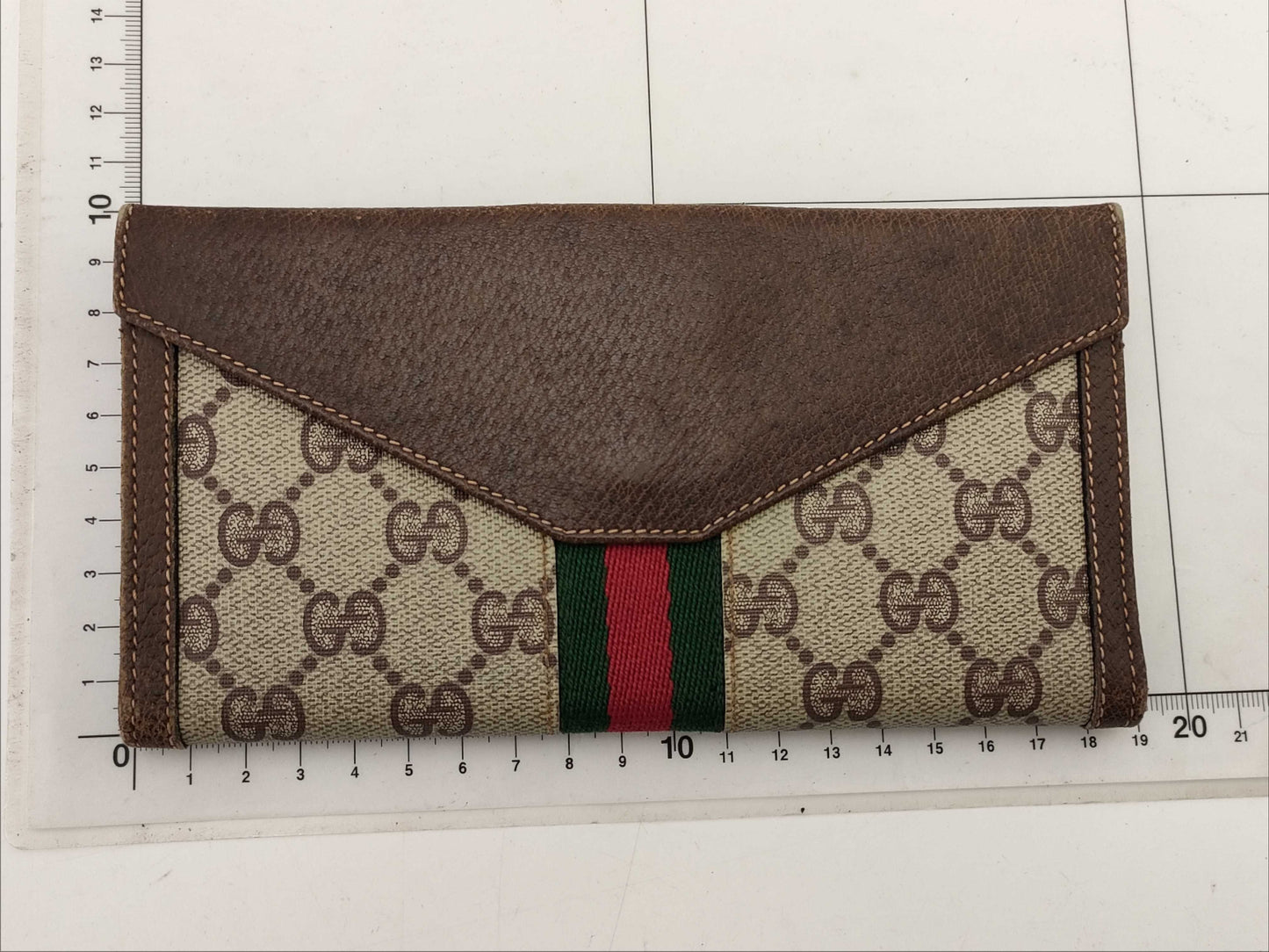 GUCCI Old Gucci Long Wallet Sherry Wallet