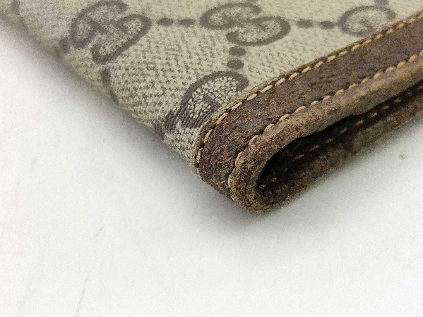 GUCCI Old Gucci Long Wallet Sherry Wallet