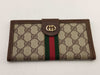 GUCCI Old Gucci Long Wallet Sherry Wallet