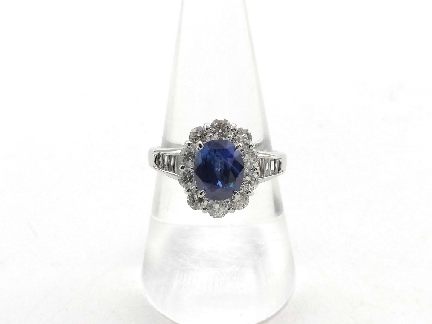 S2.461ct D1.32ct PT900 6.7g Ring