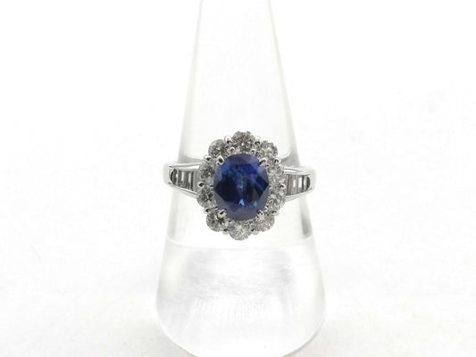 S2.461ct D1.32ct PT900 6.7g Ring