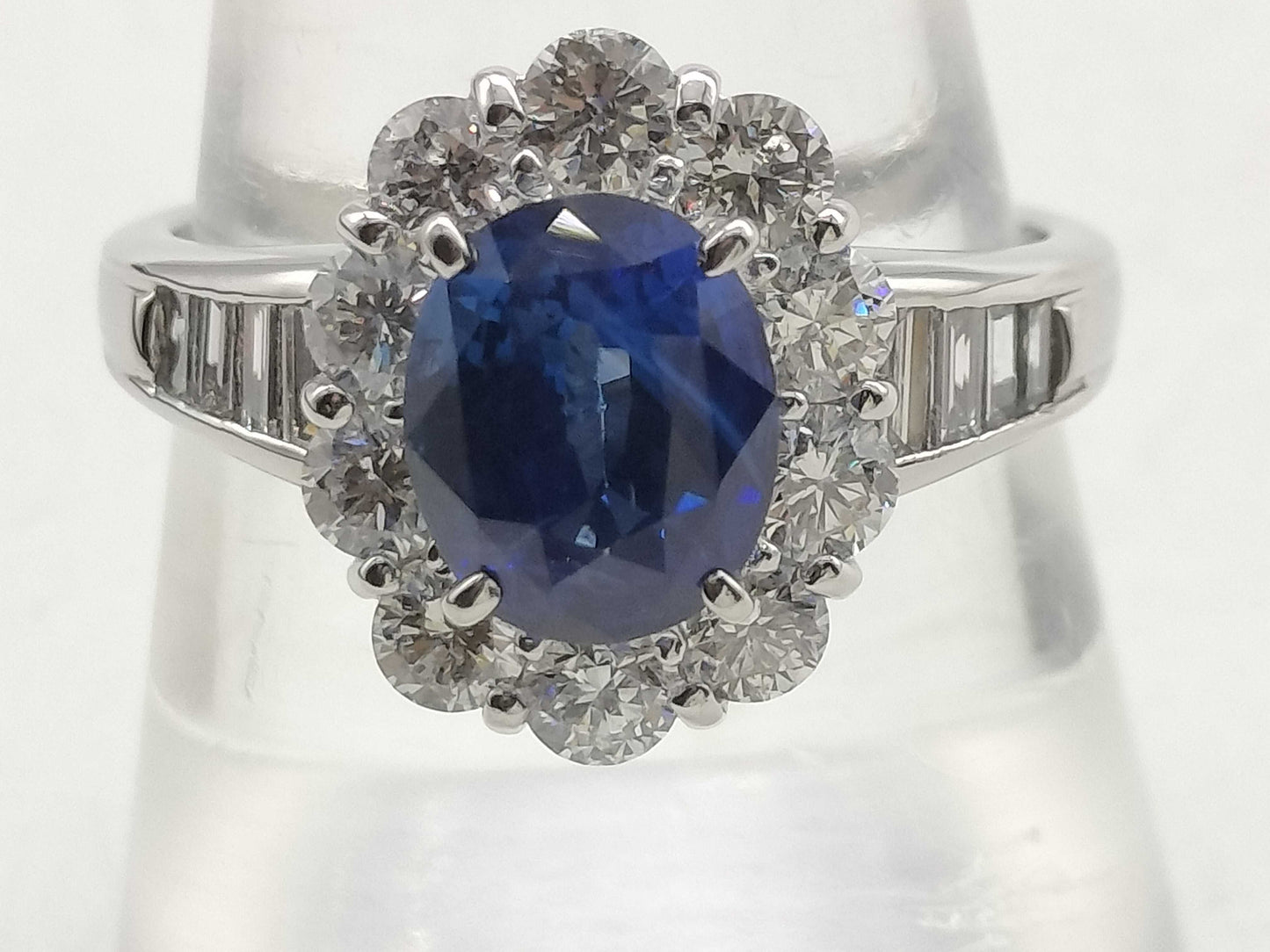 S2.461ct D1.32ct PT900 6.7g Ring