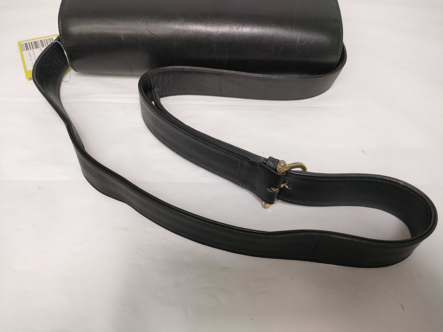 CELINE Triomphe Gold Hardware Leather Shoulder Bag Black Shoulder Bag