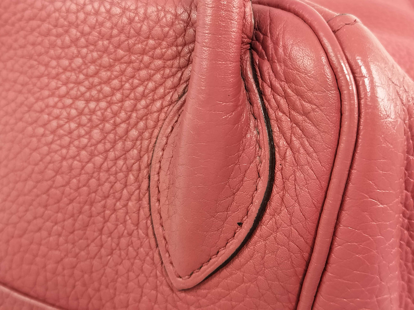 HERMES Lindy 34 Taurillon Red Handbag