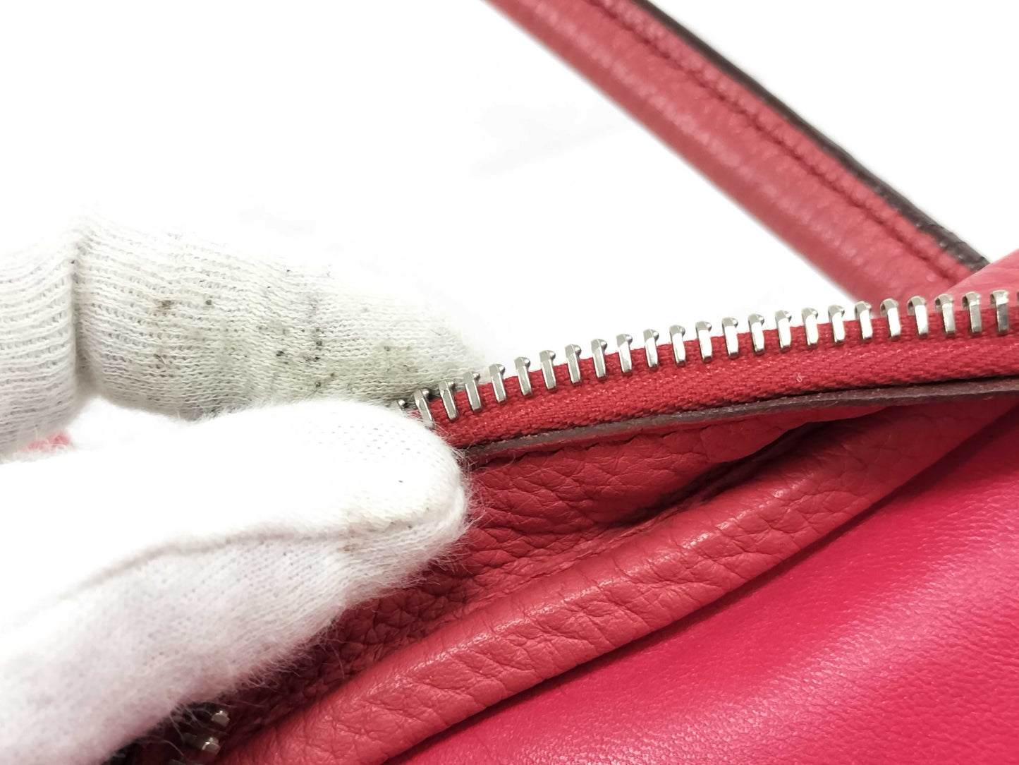 HERMES Lindy 34 Taurillon Red Handbag