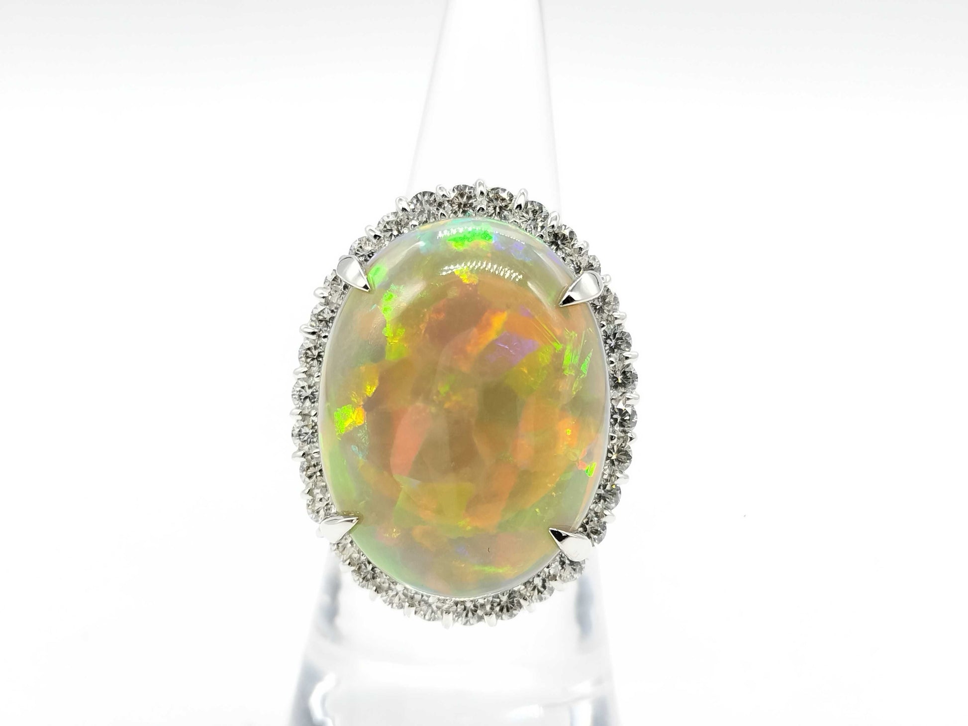 OP19.64ct D1.70ct PT900 18.8g Ring