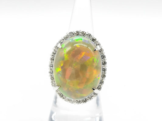 OP19.64ct D1.70ct PT900 18.8g Ring