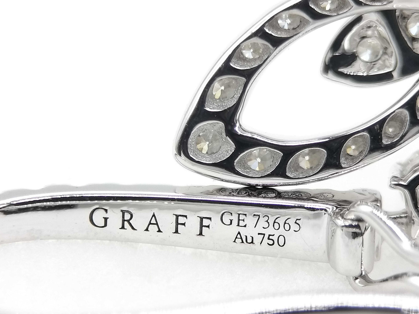 GRAFF Butterfly Pave Diamond WG Au750 4.8g Earrings