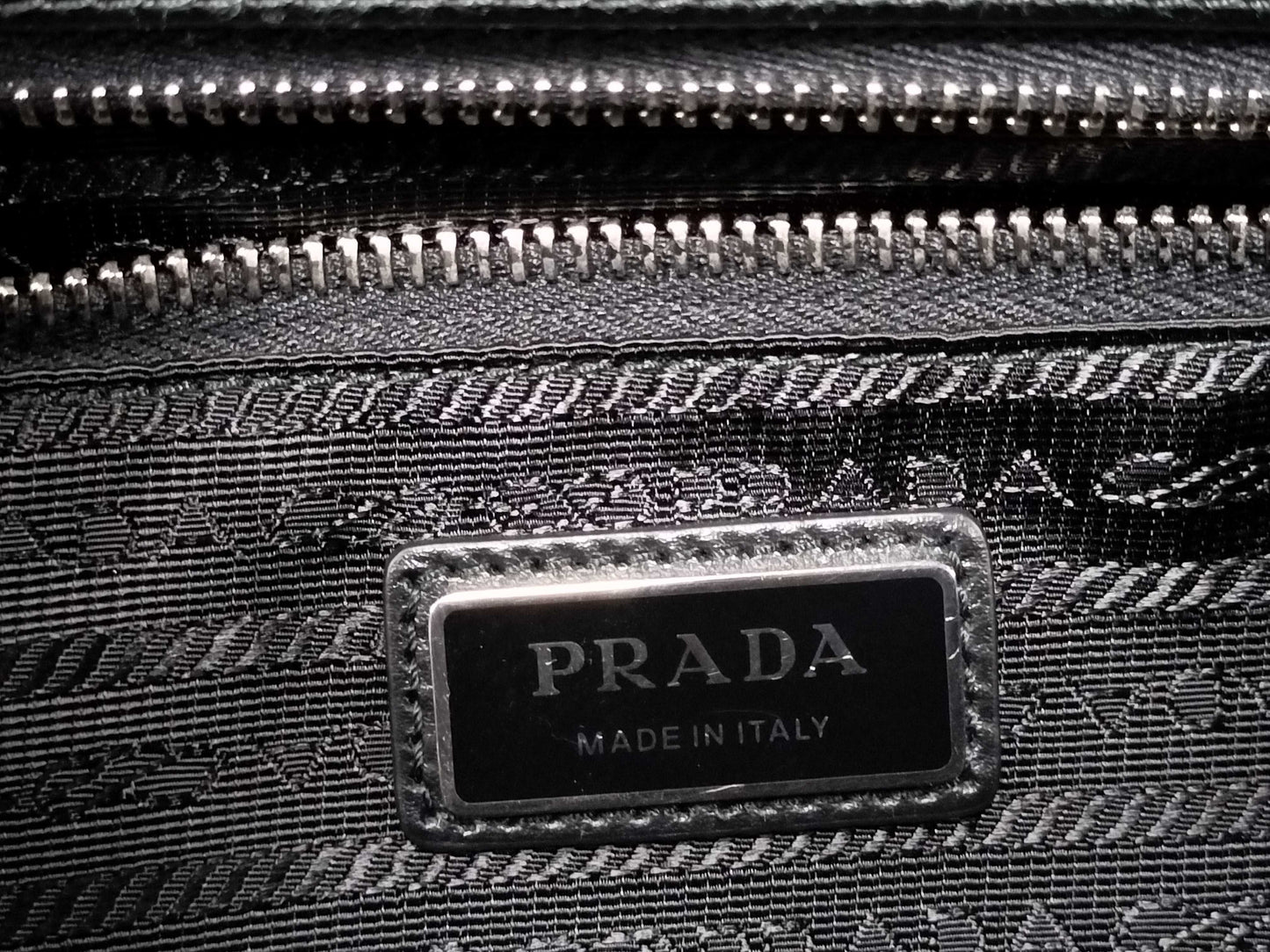 PRADA Leather Bag with Bottle Attachment 2VG113 Tote Bag