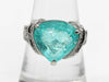 Paraiba Tourmaline 5.101ct D0.21ct K18WG 7.0g Ring