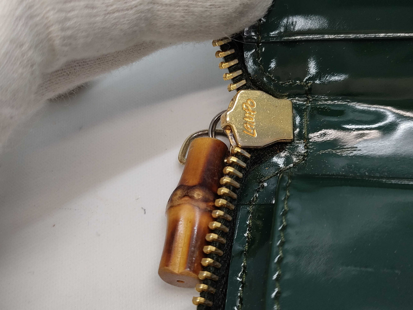 GUCCI Bamboo Enamel Wallet