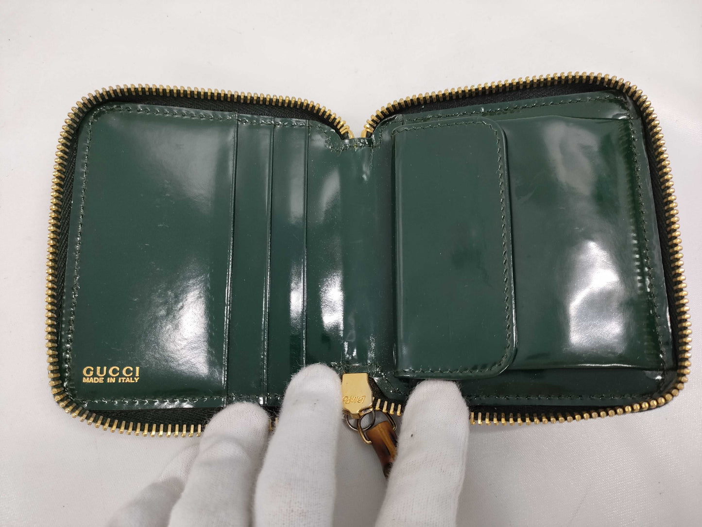 GUCCI Bamboo Enamel Wallet