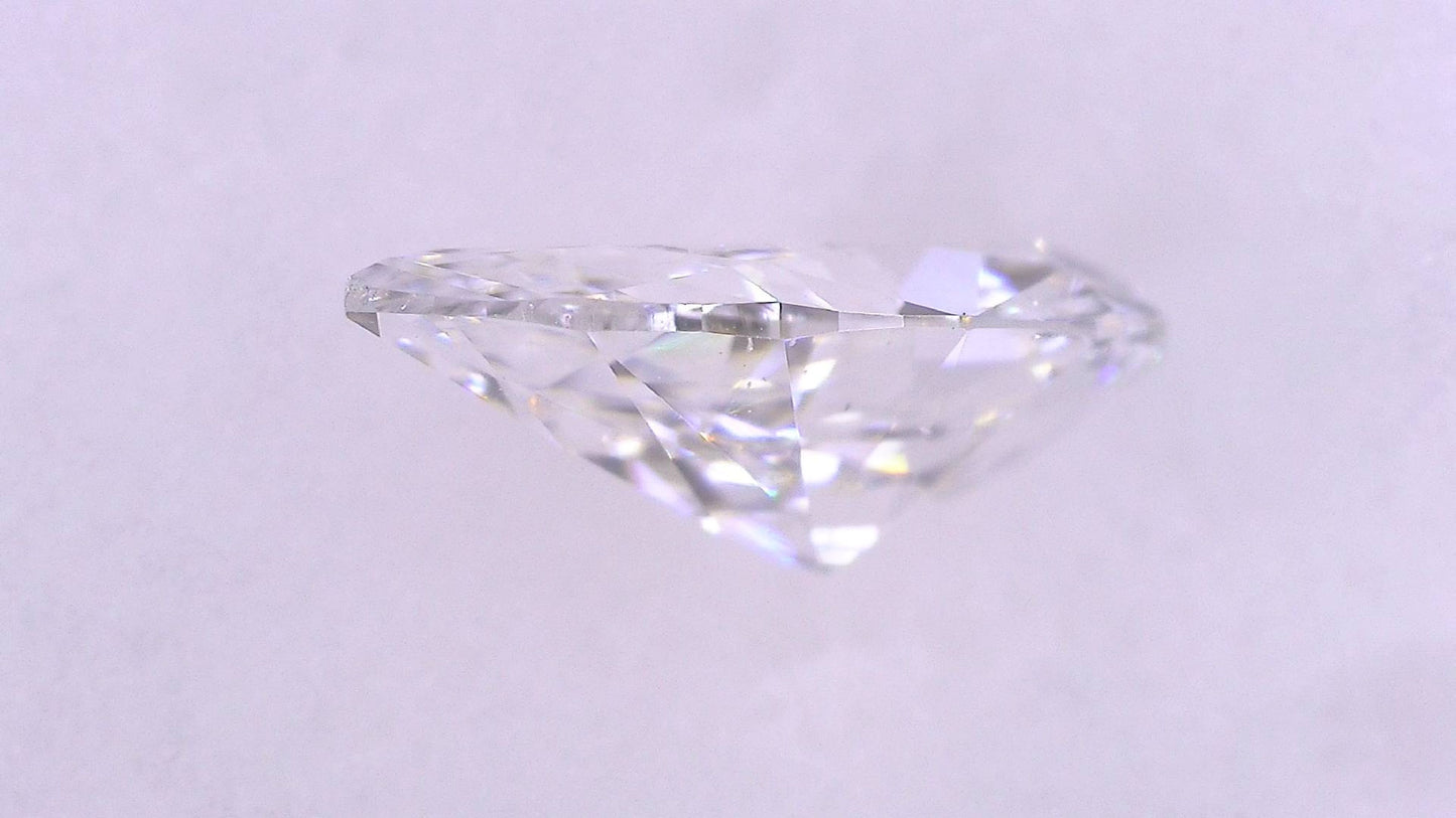 0.415ct D VS-2 ****/GD/GD STRONG BLUE NATURAL 6.74-4.14X2.43mm PS Diamond Loose