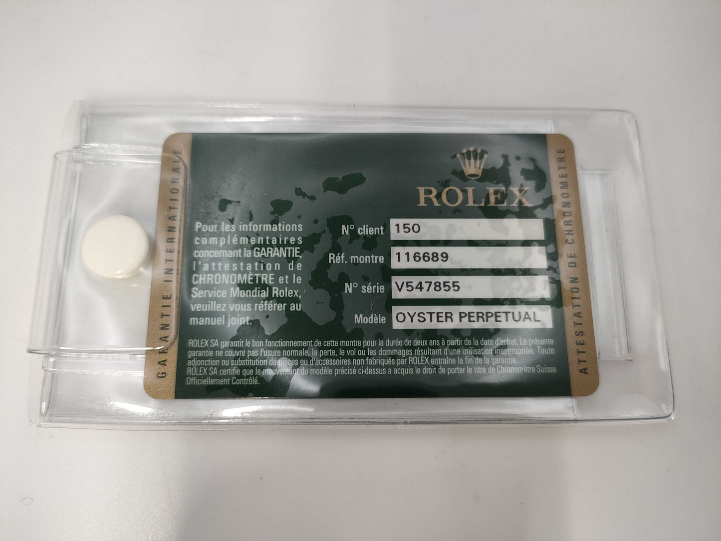ROLEX 116689 V547855 Men's Watch