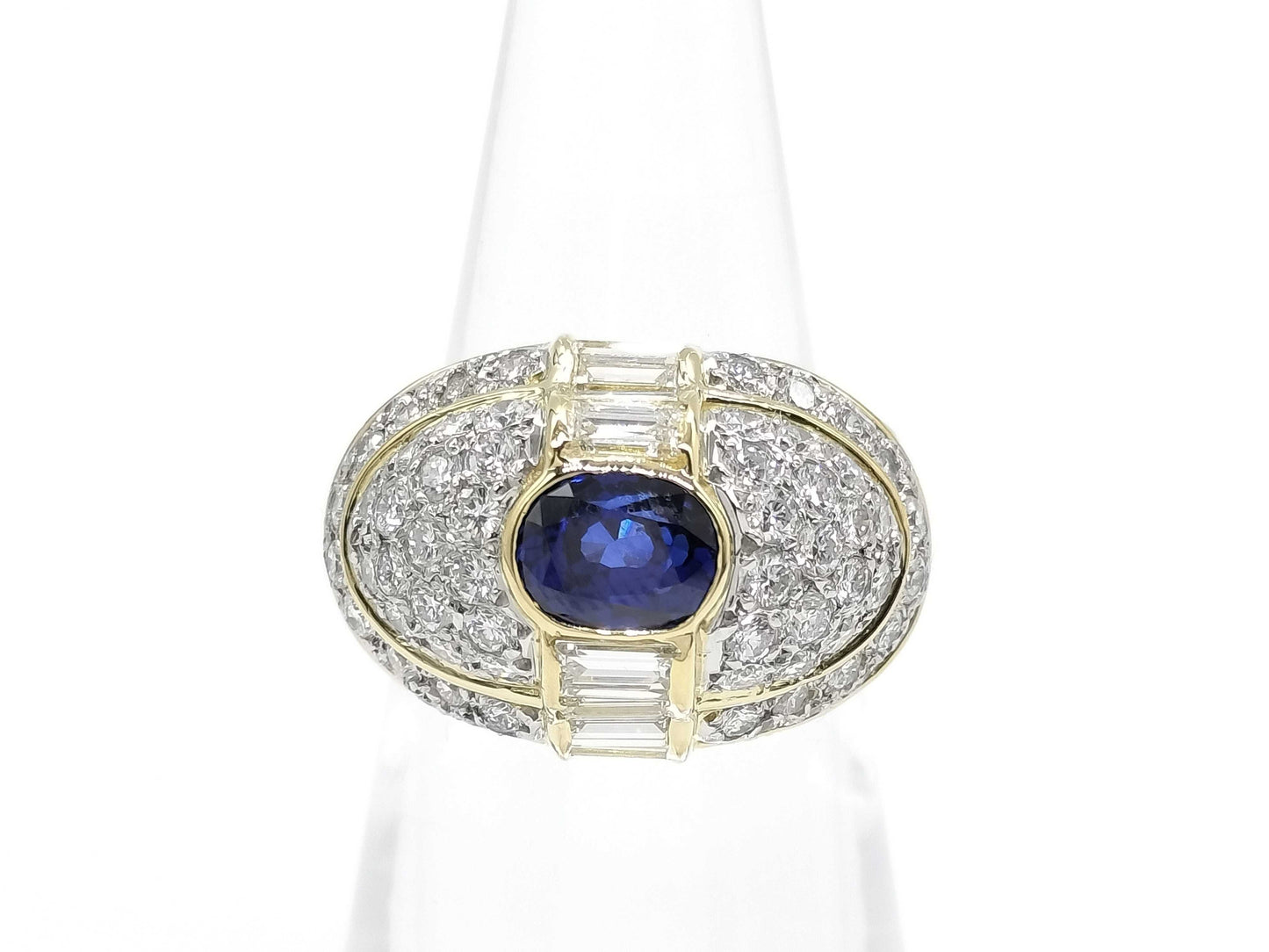 SOUTHERN CROSS S1.52ct D2.35ct K18/PT900 15.0g Ring