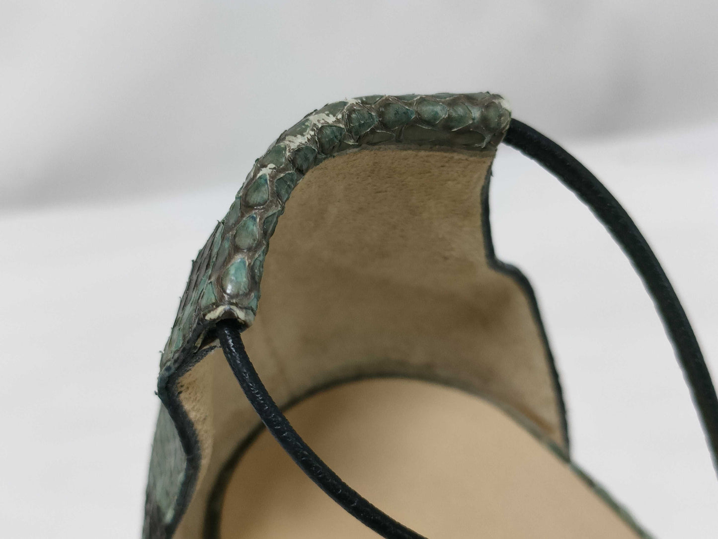 GUCCI Python print heeled sandals
