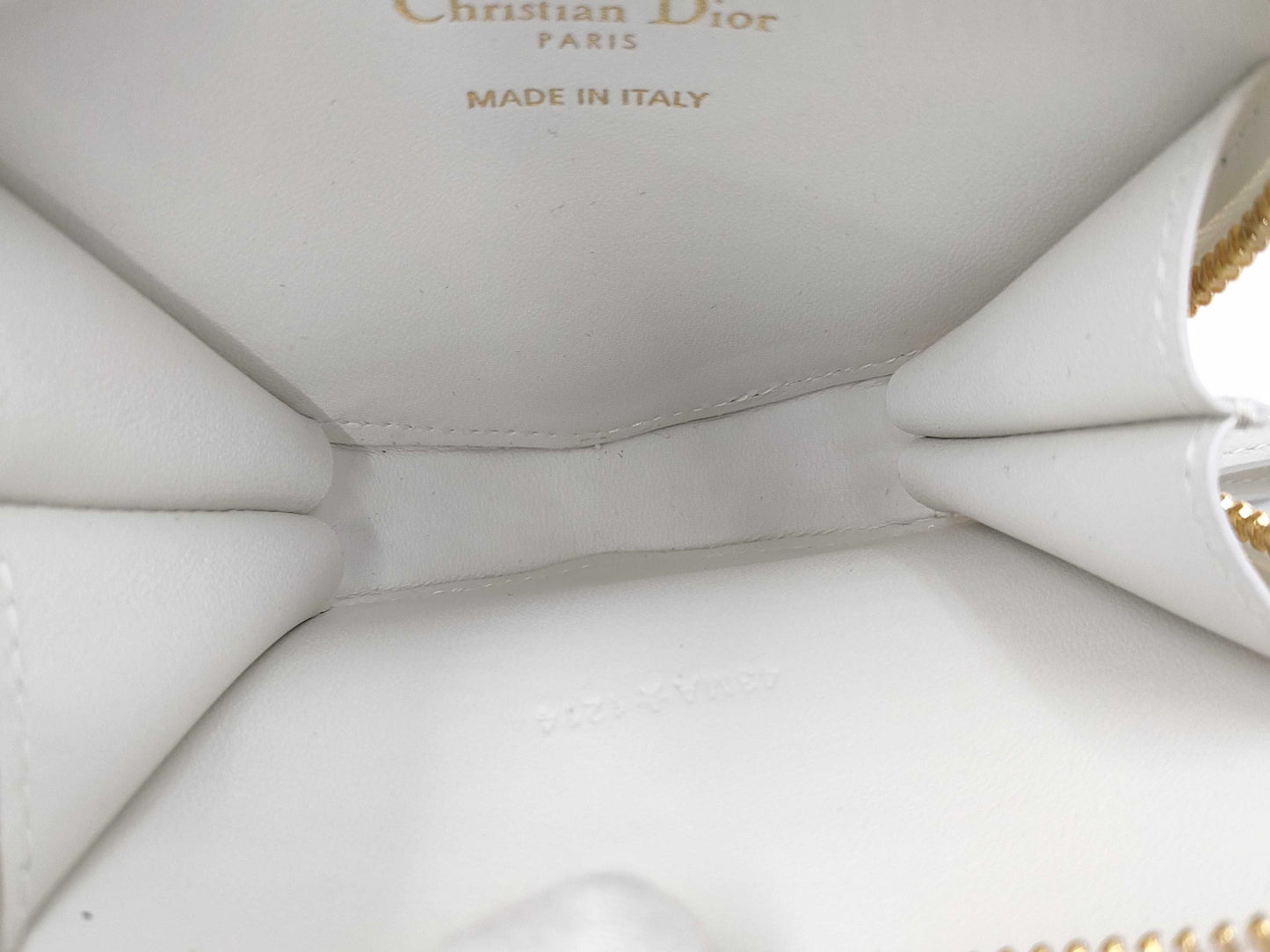 Dior Chain Shoulder Heart Leather White Shoulder Bag