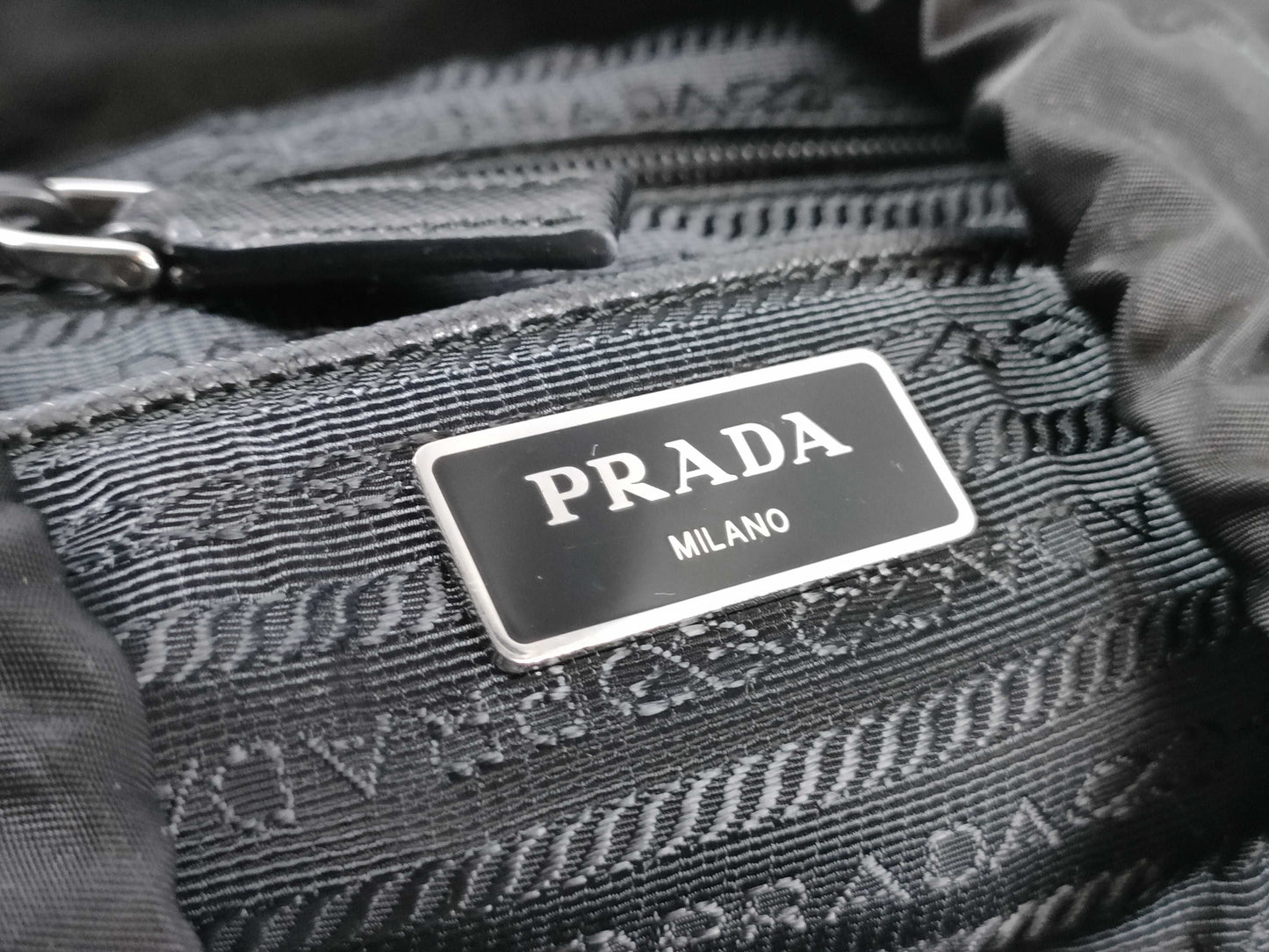 PRADA Nylon Prada Backpack, Black, 1BZ039