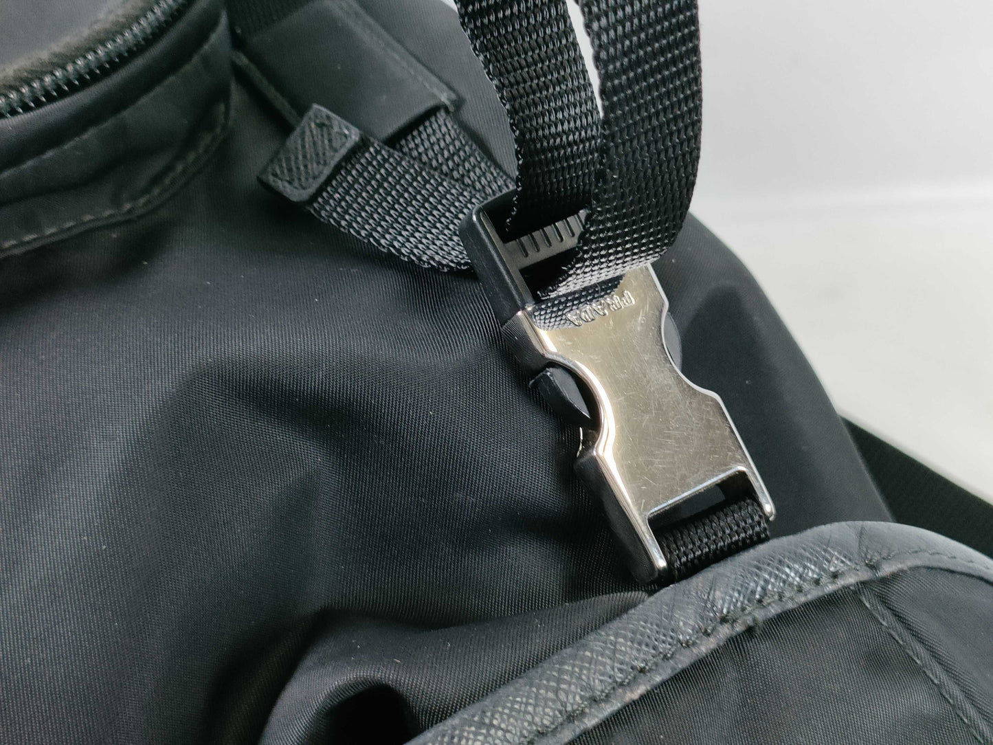 PRADA Nylon Prada Backpack, Black, 1BZ039