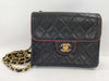 CHANEL Lambskin Matelasse Single Flap Two-Tone Shoulder Bag with No Seal