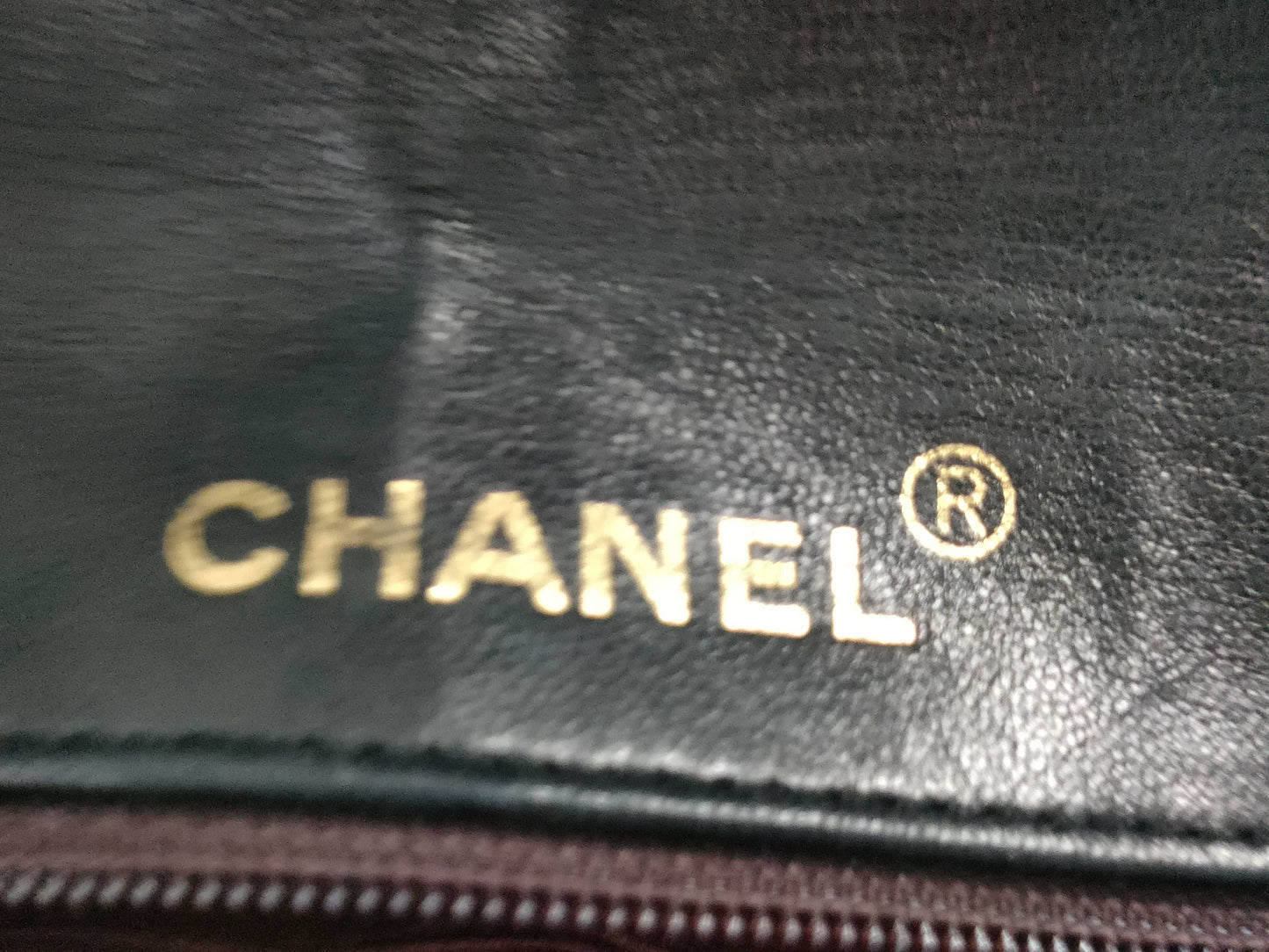CHANEL Lambskin Matelasse Single Flap Two-Tone Shoulder Bag with No Seal