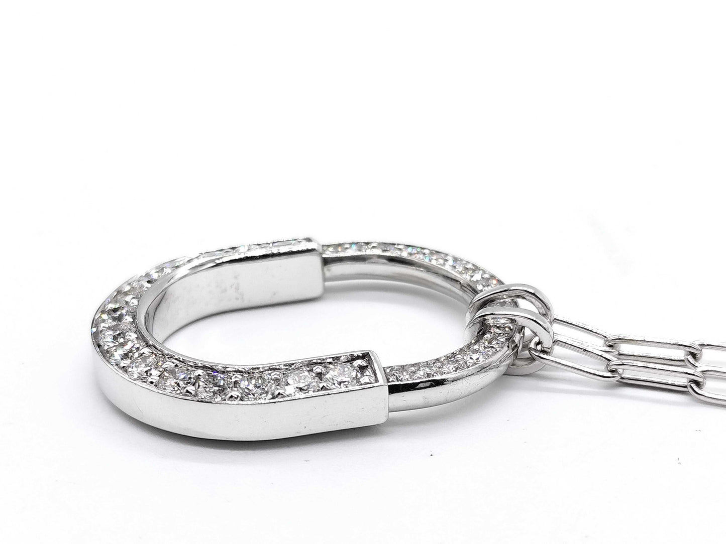 Tiffany & Co. Rock D1.25ct WG Au750 17.4g Necklace