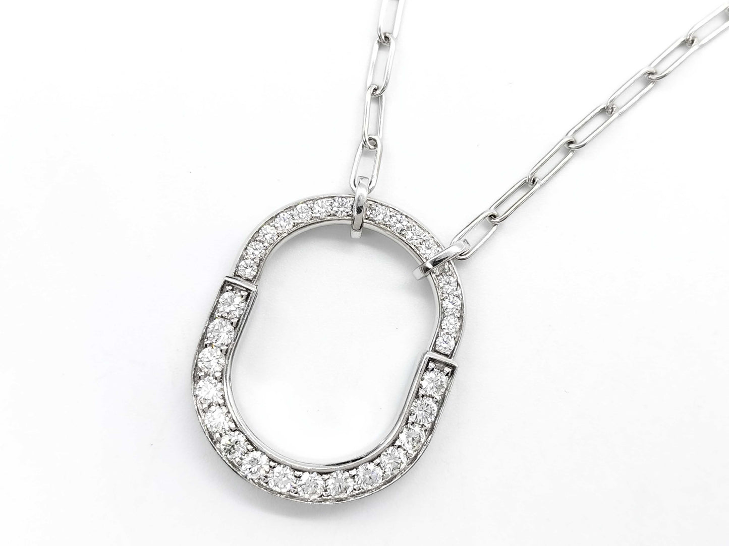 Tiffany & Co. Rock D1.25ct WG Au750 17.4g Necklace