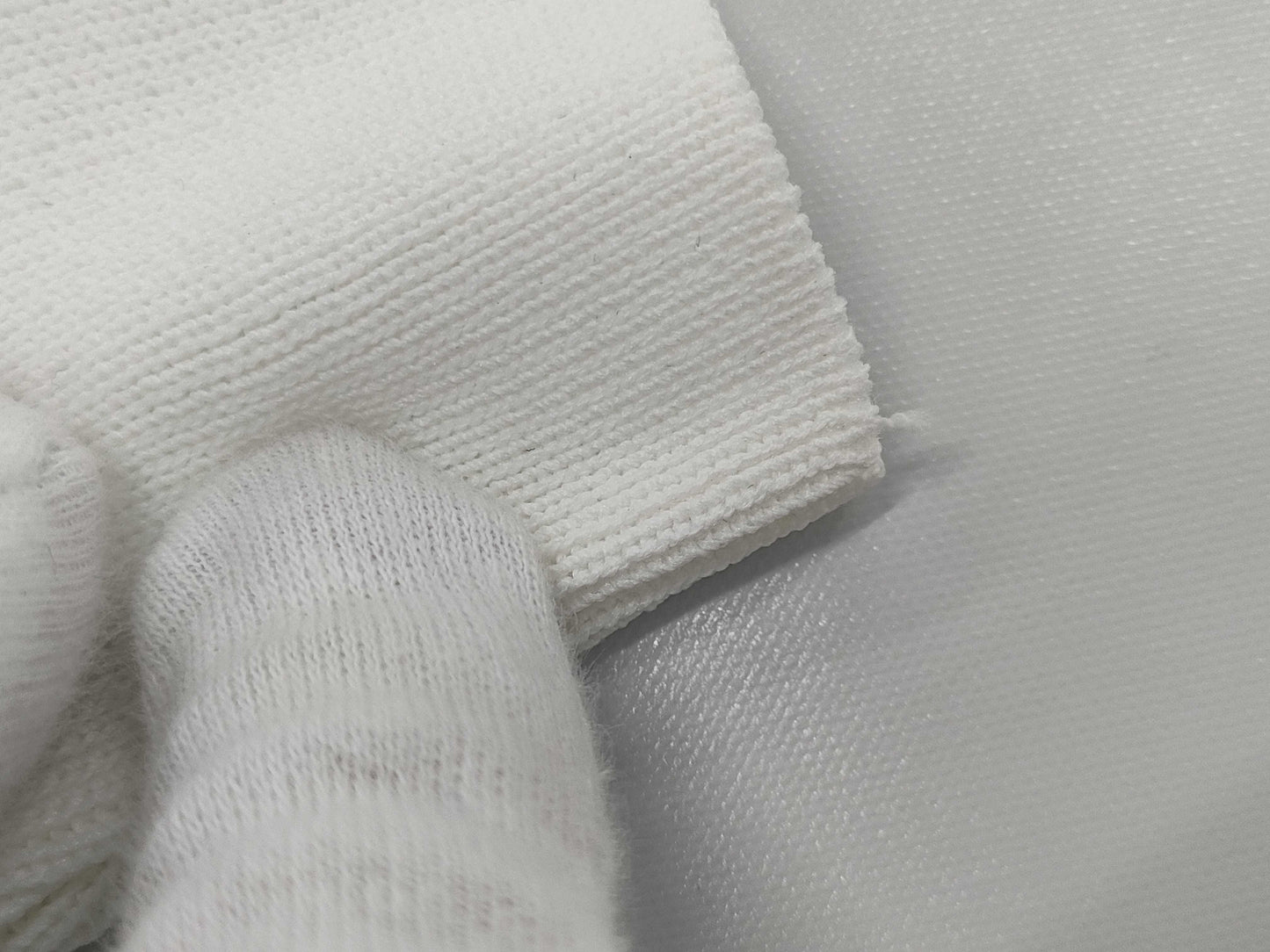 CHANEL Knit Sweater Coco Chanel Short Sleeve White Top