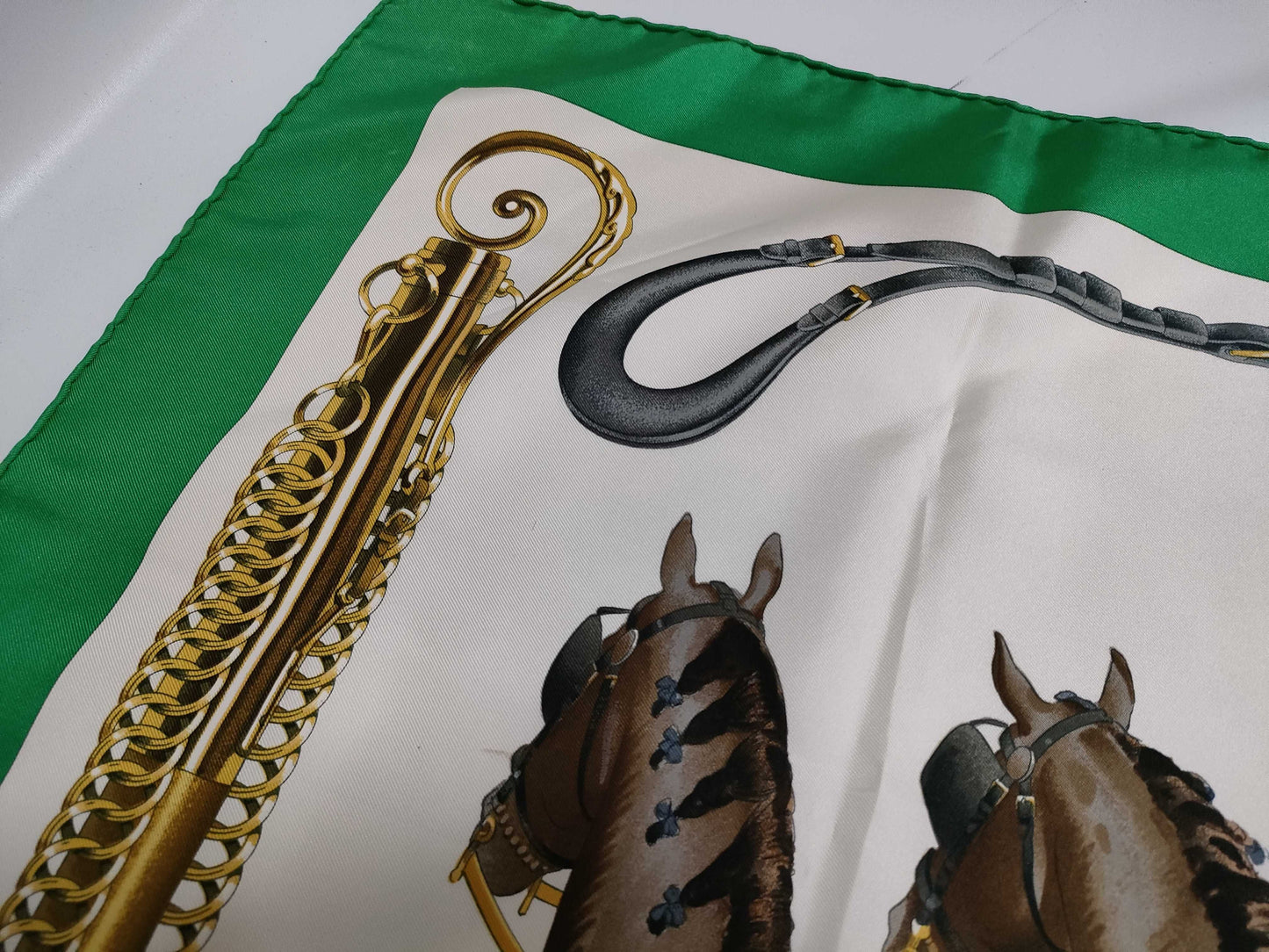 HERMES Carré 90 ATTELAGE EN ARBALETE Scarf
