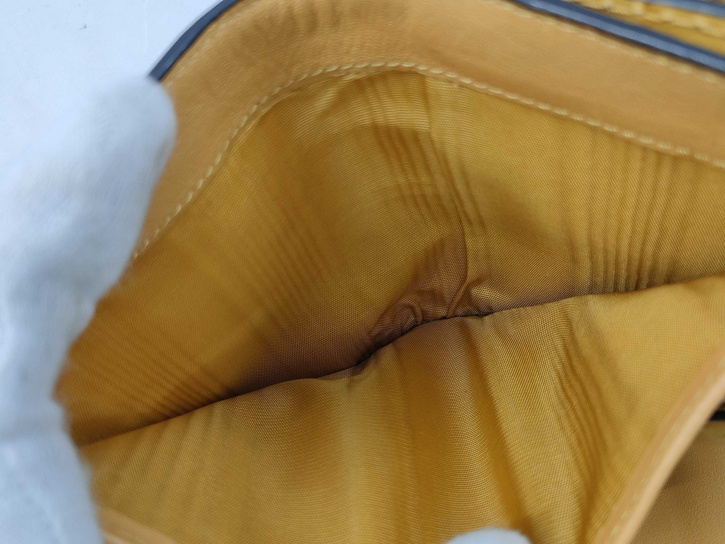 CELINE Macadam Canvas x Crocodile Embossed Bifold Wallet Yellow Wallet